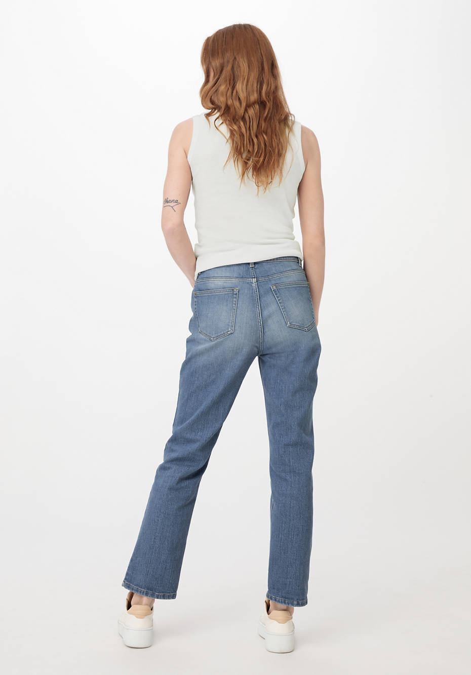 Jeans BEA High Rise Straight Cropped aus reinem Bio-Denim