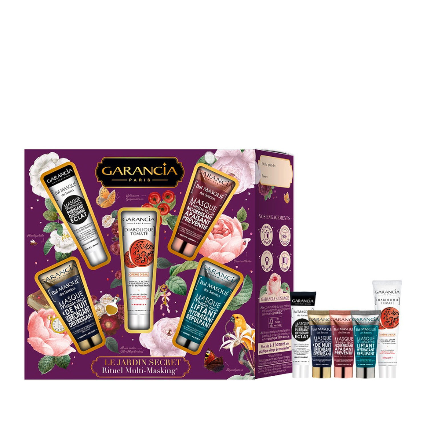 Garancia Rituel Multi-Masking Coffret Diabolique Crème d'eau Tomate 20 g + 4 Produits