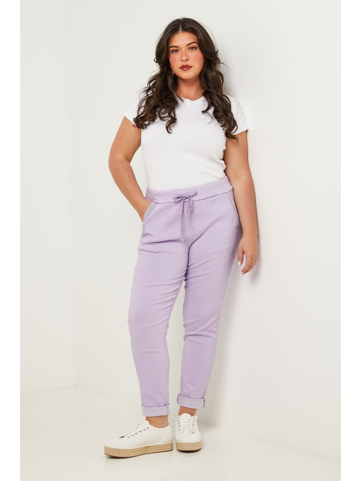 Curvy Lady Hose in Lila günstig kaufen