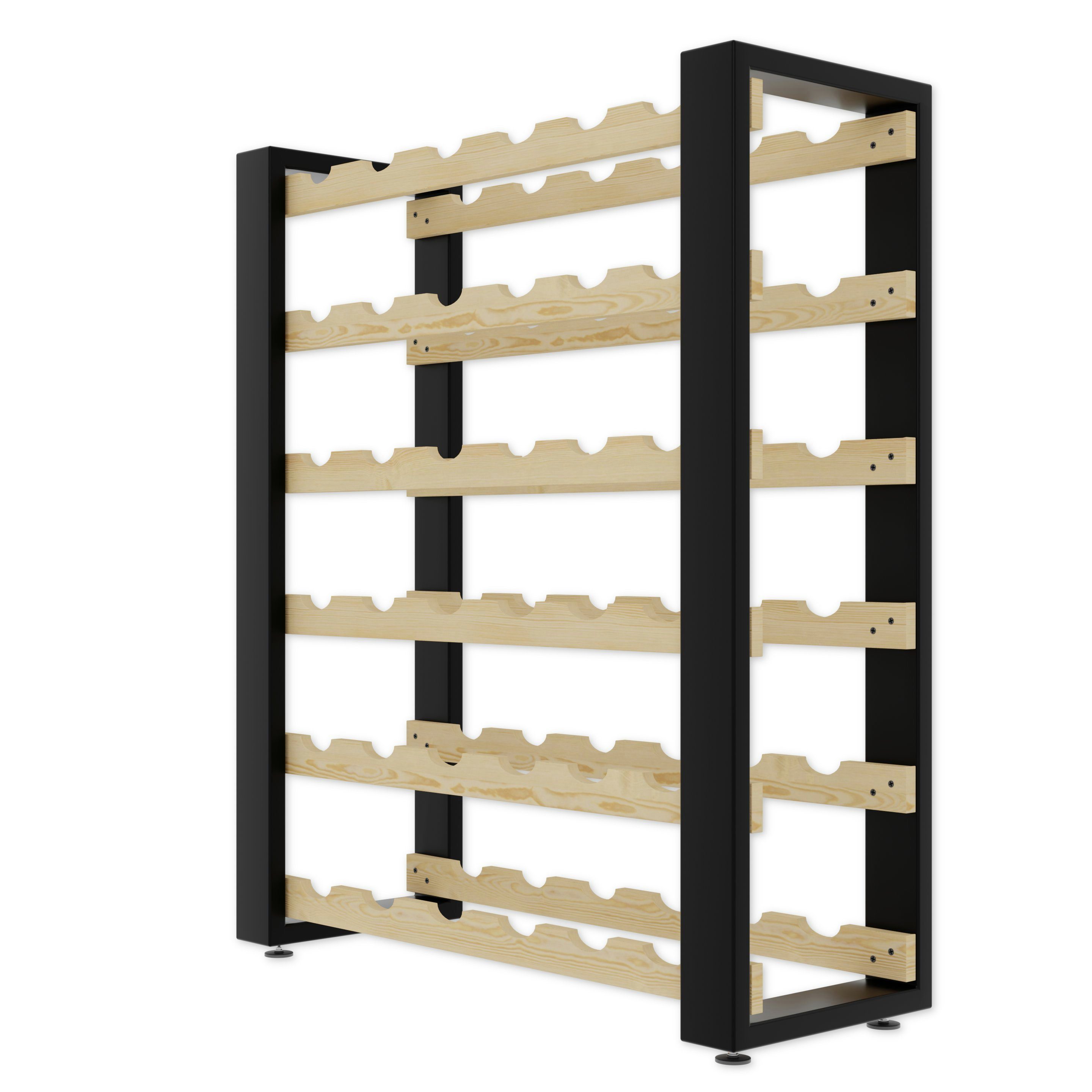 Lenmar Weinregal LOFT Weinregal aus Holz,Flaschenregal,Kellerregal,Regale,Weinständer