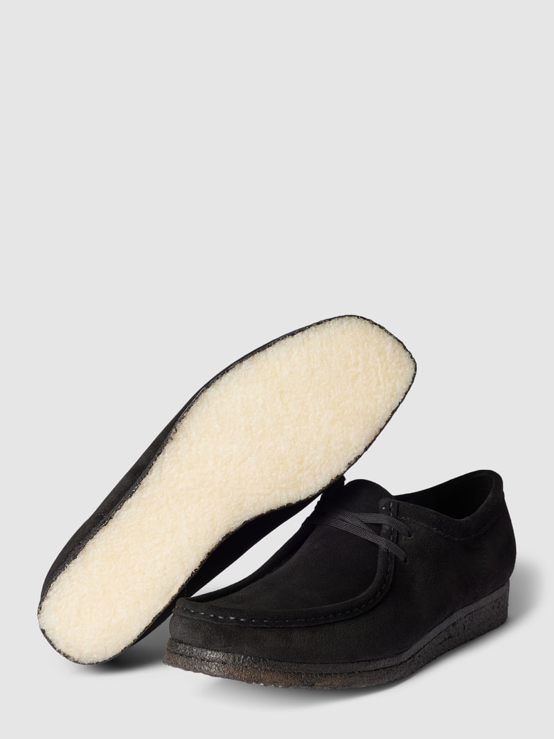 Mokassins aus echtem Leder Modell 'WALLABEE' in schwarz