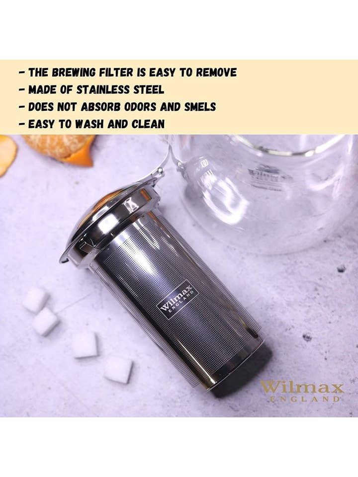 Wilmax Teekanne in Transparent - 600 ml günstig kaufen onesize