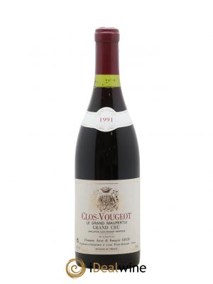 Clos de Vougeot Grand Cru Le Grand Maupertui Anne Gros  1991 - Lot de 1 Bouteille