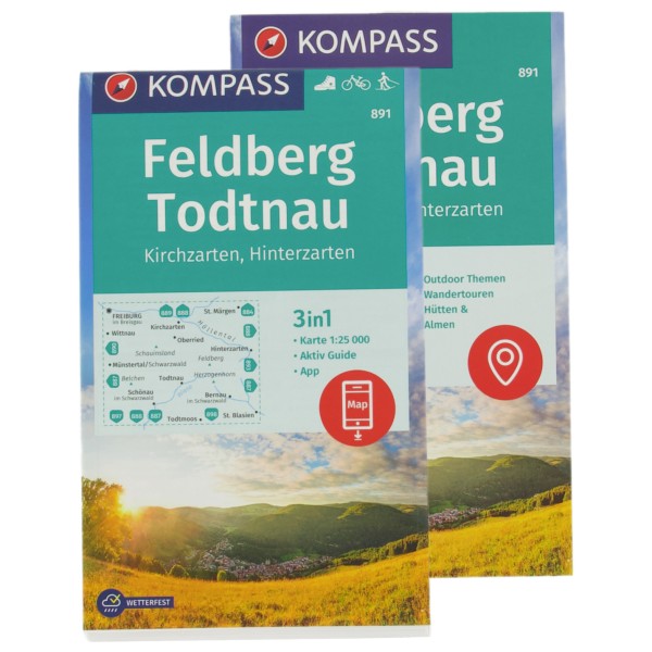 Kompass - Feldberg Todtnau Kirchzarten Hinterzarten - Wanderkarte