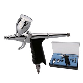 MK3 Airbrush Single-Action Control Pistole mit 0,3 mm Düse und 3 Farbtöpfen