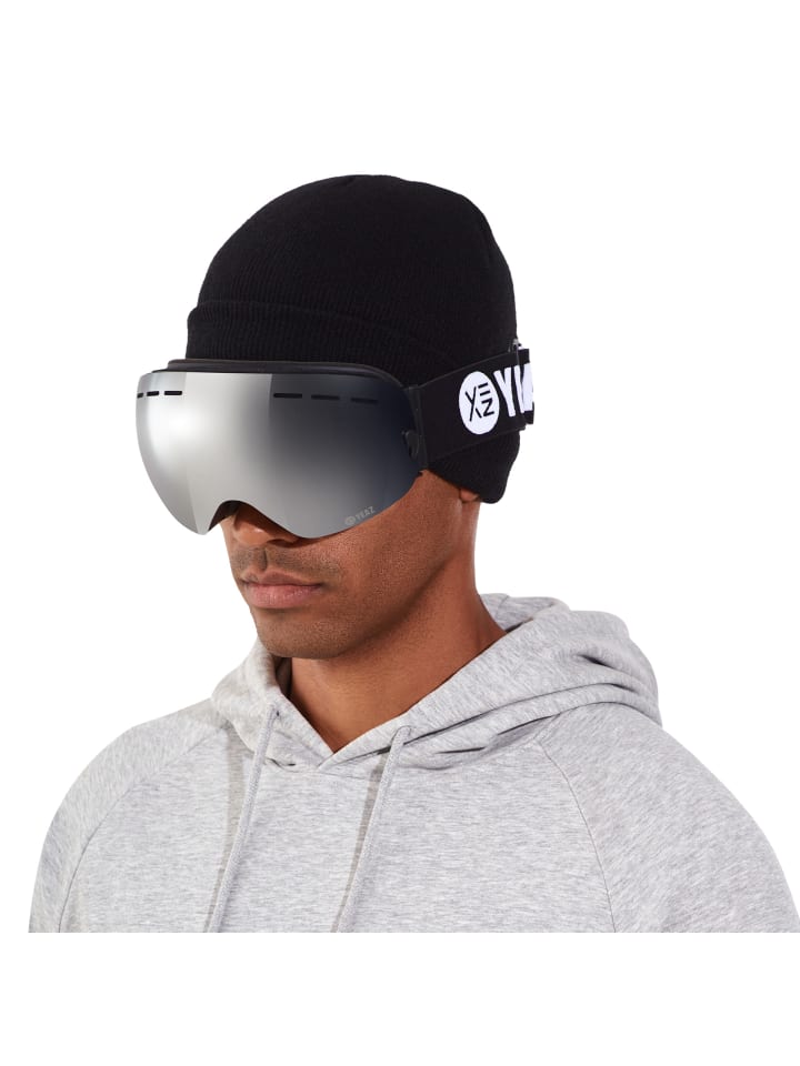 YEAZ XTRM-SUMMIT Ski- Snowboardbrille ohne Rahmen silber verspiegelt in silber günstig kaufen onesize