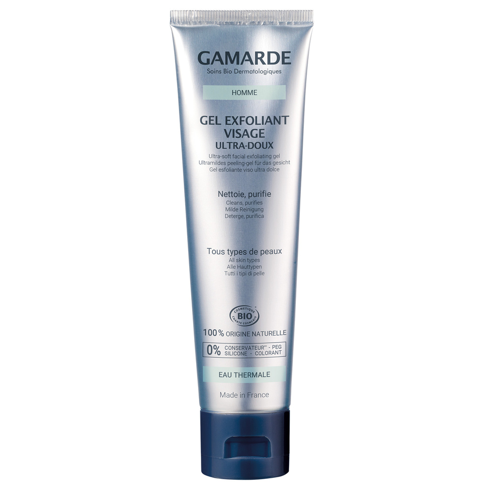 gamarde GEL EXFOLIANT VISAGE ULTRA-DOUX  Tube 100 ml Gommage visage homme