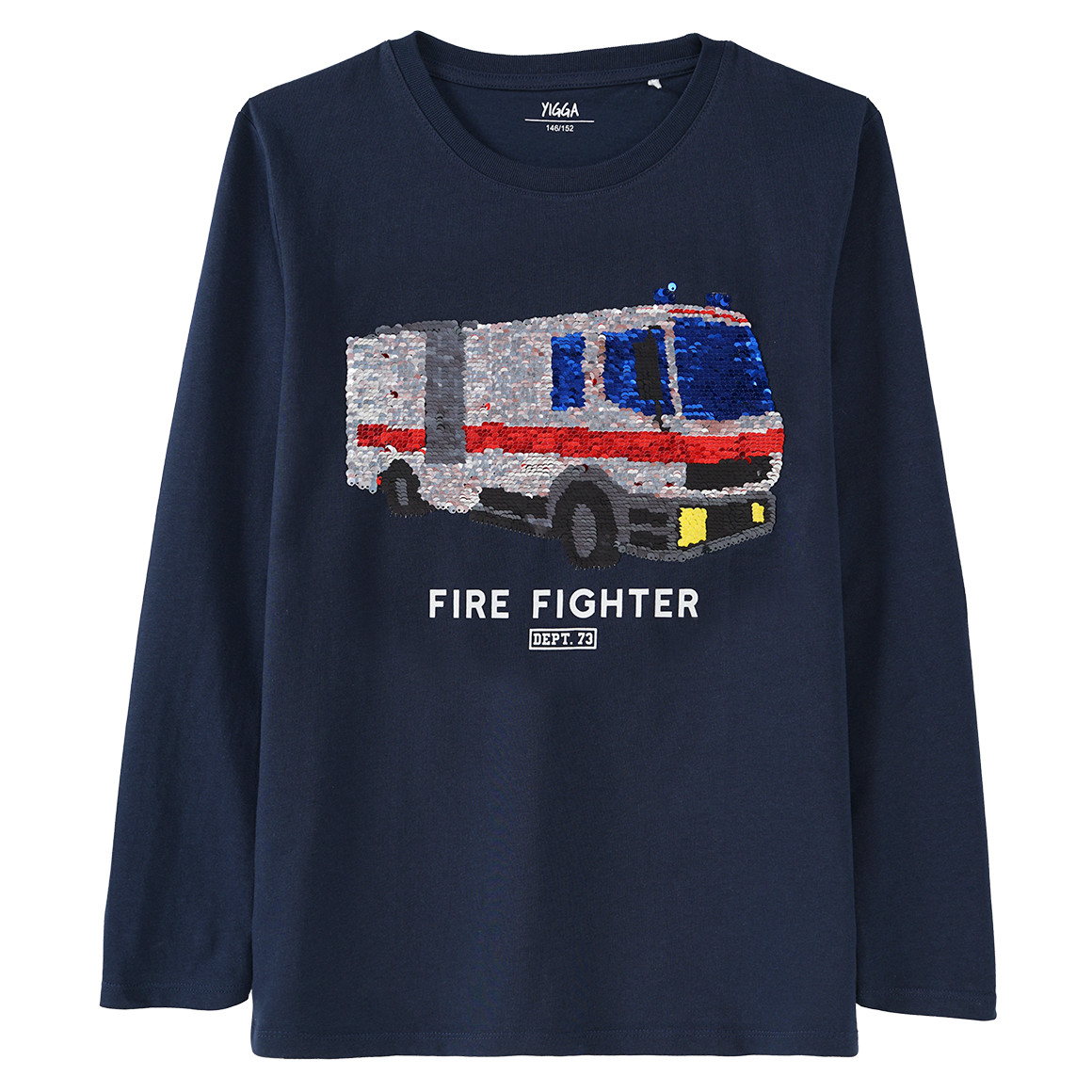 Jungen Langarmshirt mit Wendepailletten