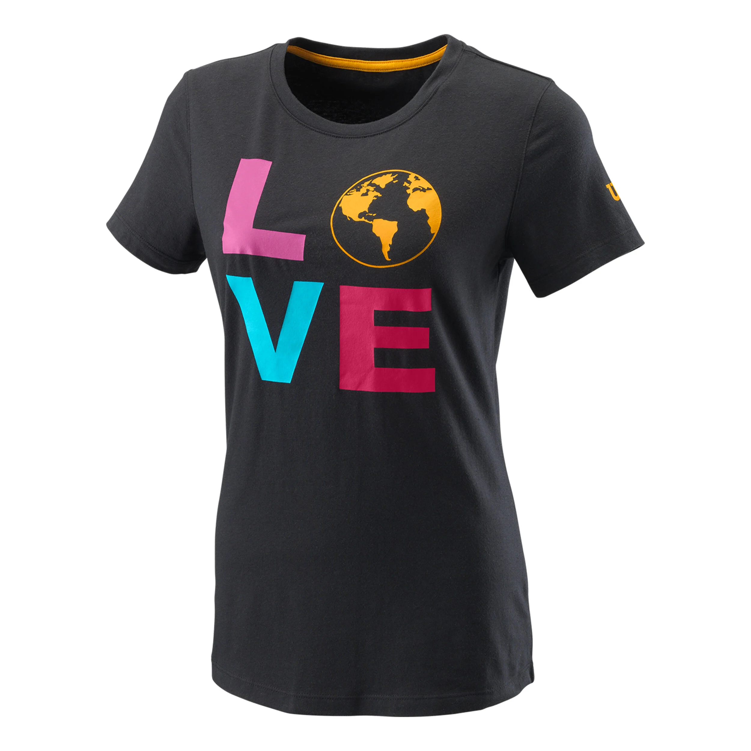 Love Earth Tech T-Shirt Damen - Schwarz, Mehrfarbig