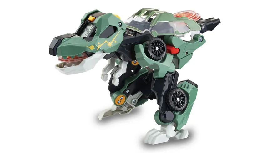 VTech - Switch-Go-Dinos - Launcher-T-Rex, Spielfigur & Fahrzeug (verwandelbar)