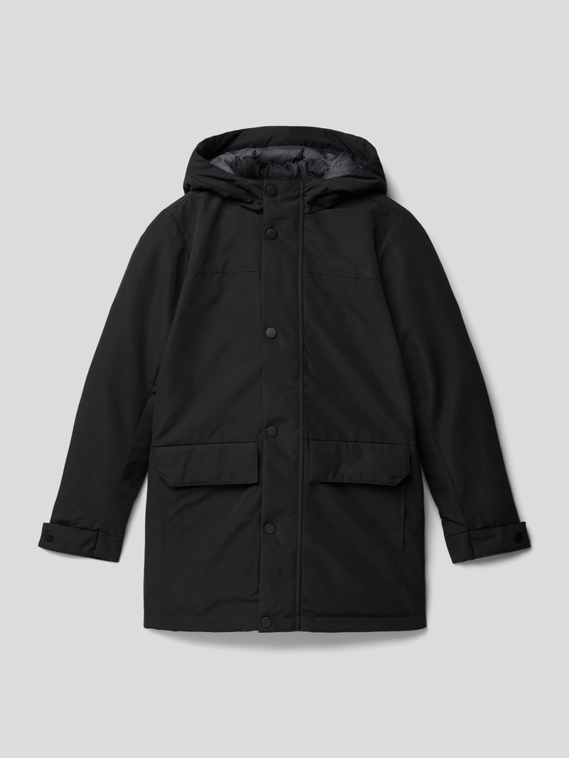 Jacke mit Kapuze Modell 'CHAMP' in schwarz