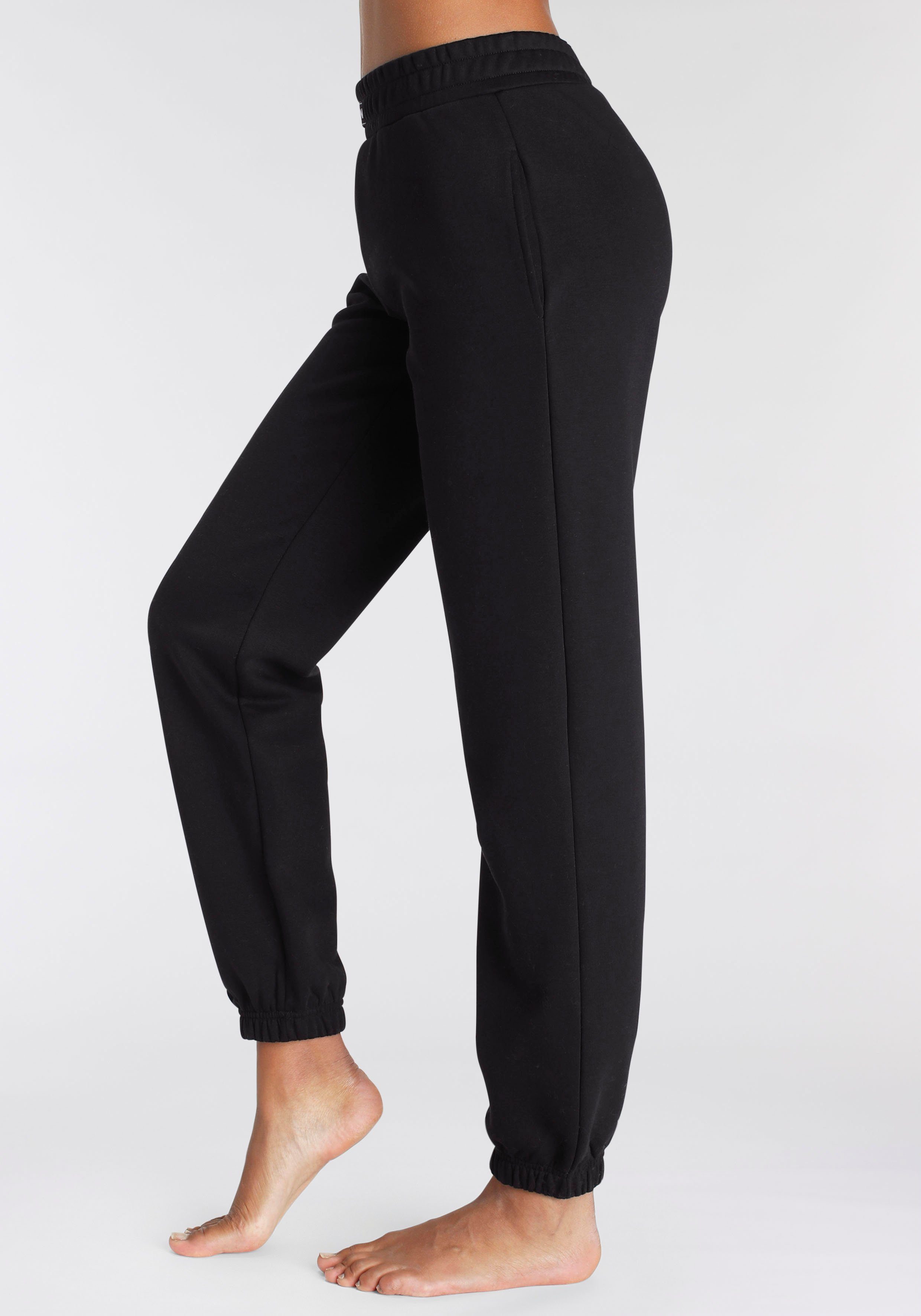 LASCANA Jogginghose mit geripptem Hosenbund, Loungewear, Loungeanzug