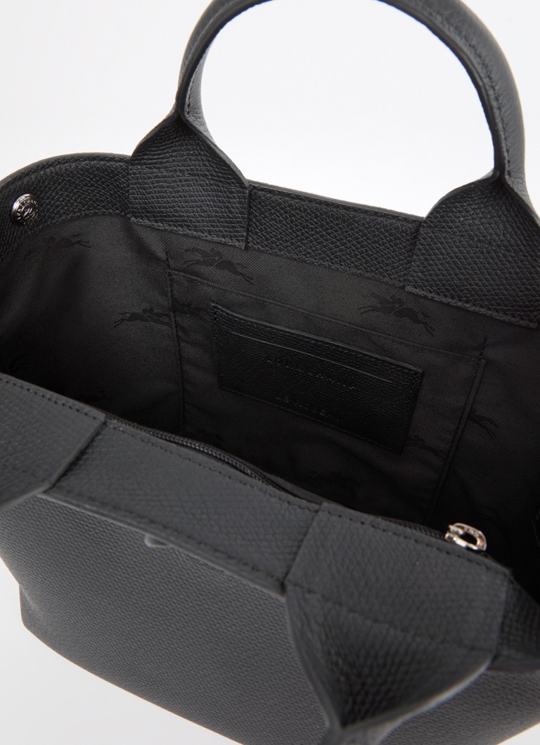 Bolsa Longchamp Le Roseau S em couro com alça de ombro removível.