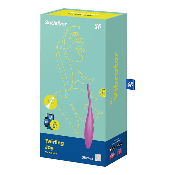Satisfyer masažer Twirling Joy Connect aplikacija Fuksija