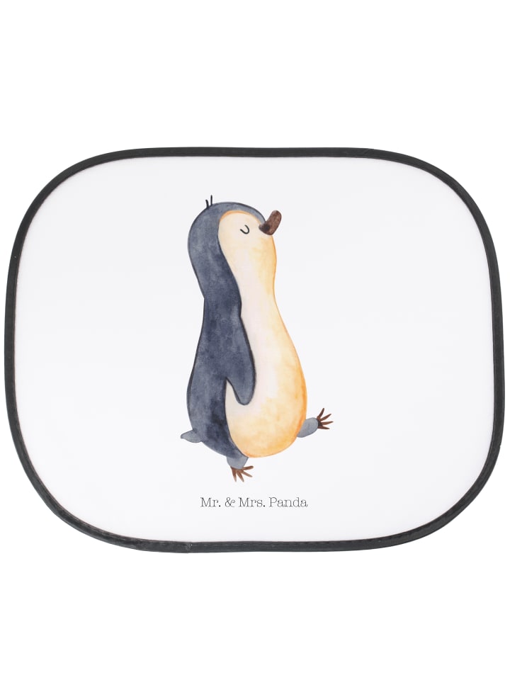 Mr. & Mrs. Panda Auto Sonnenschutz Pinguin marschieren ohne Spruch in Weiß günstig kaufen onesize