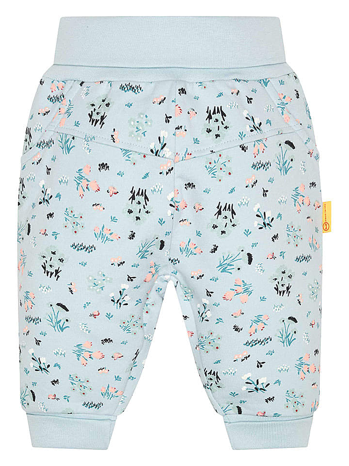 Steiff Sweathose in Hellblau/ Schwarz/ Beige günstig kaufen 80