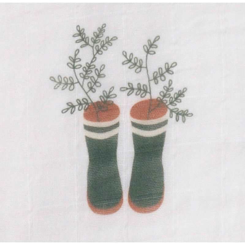 Lot de 3 langes coton bio Botanica