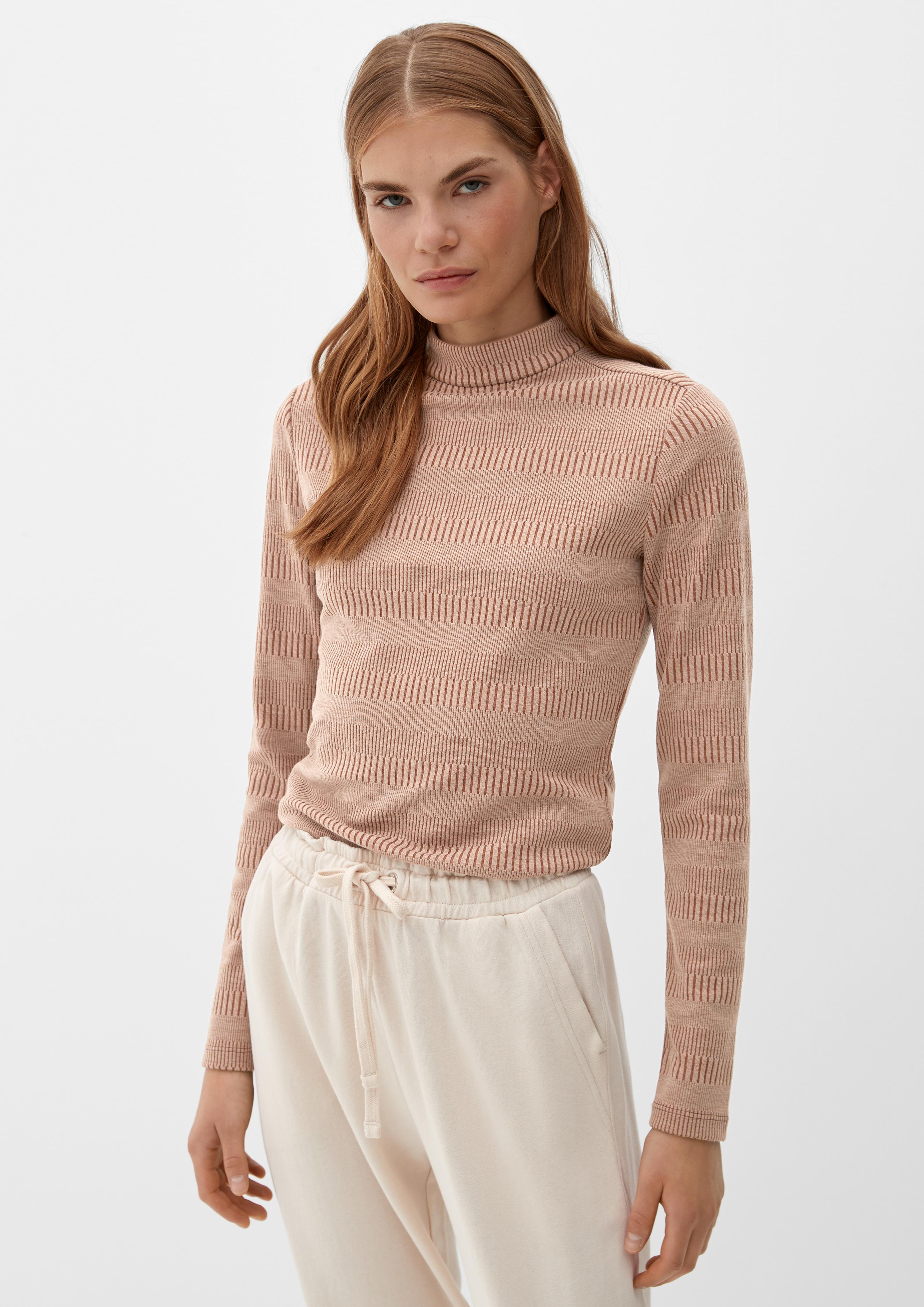 Longsleeve mit Stehkragen  2121397-8764