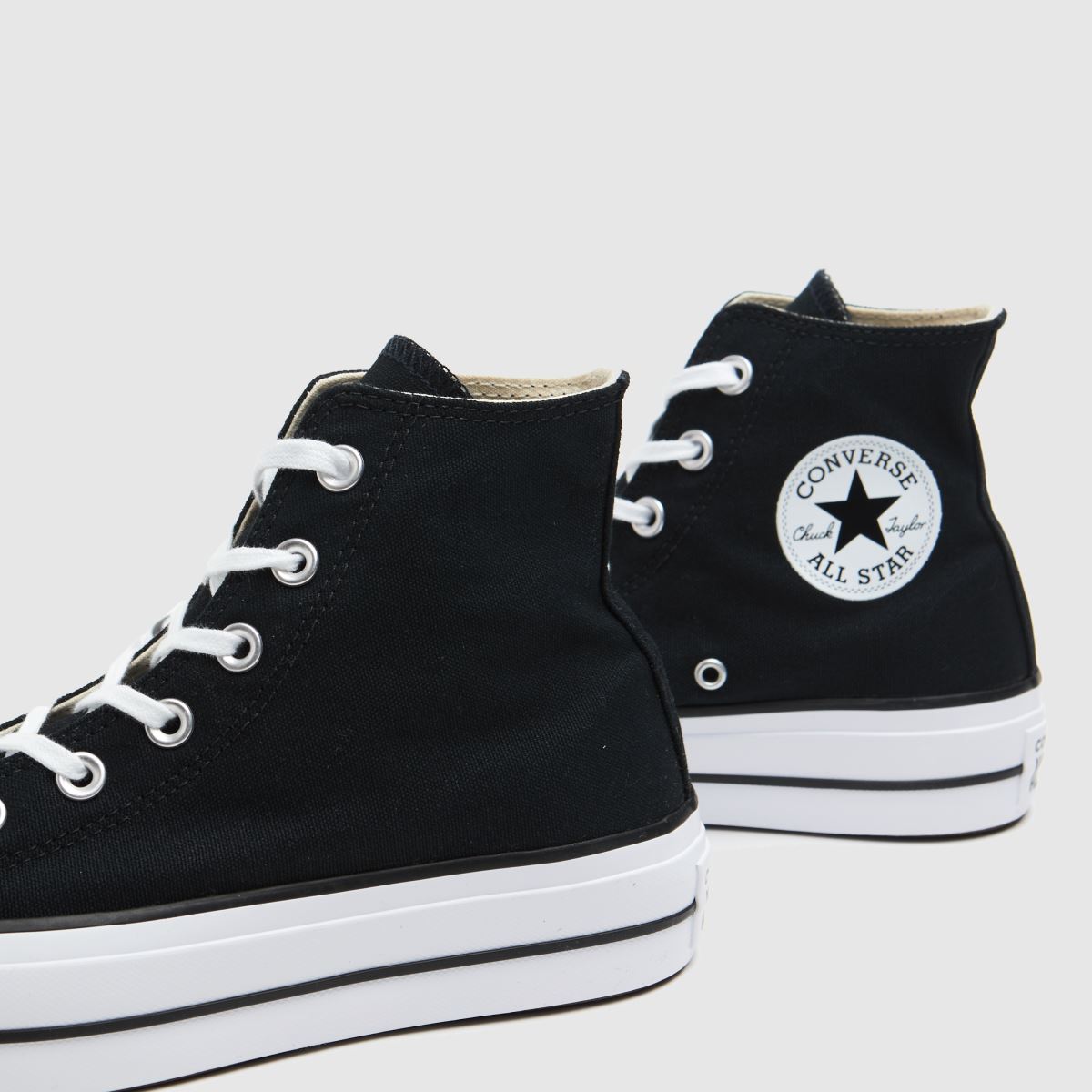 Converse – All Star – Svarta höga sneakers med dragkedja