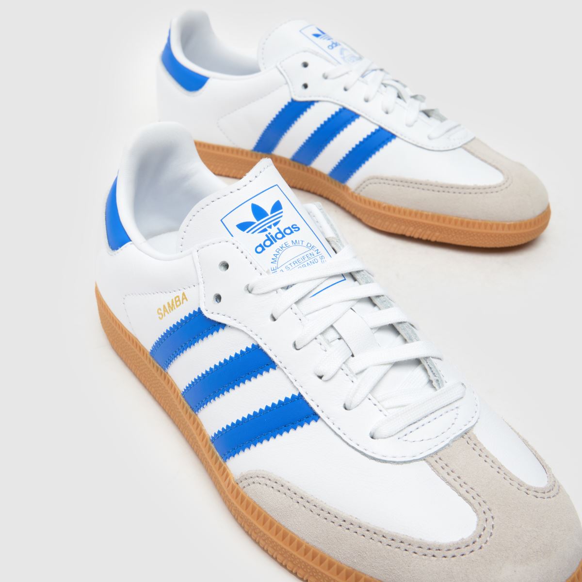 adidas belo-modri športni copati Samba og Boys Youth