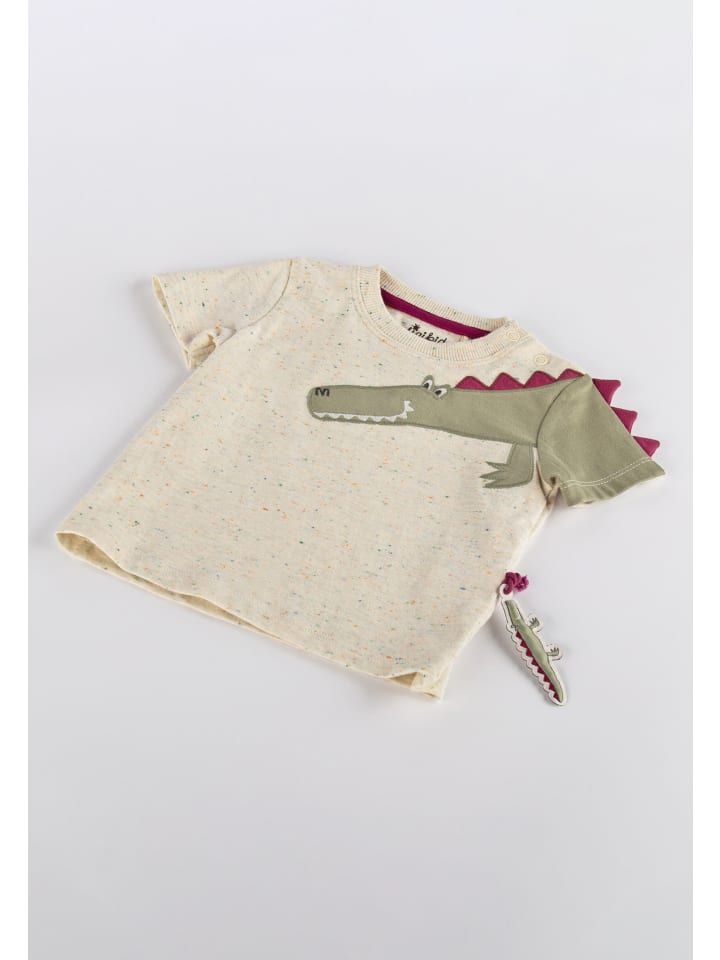 Sigikid T-Shirt Happy Crocodile in ecru bunt meliert günstig kaufen