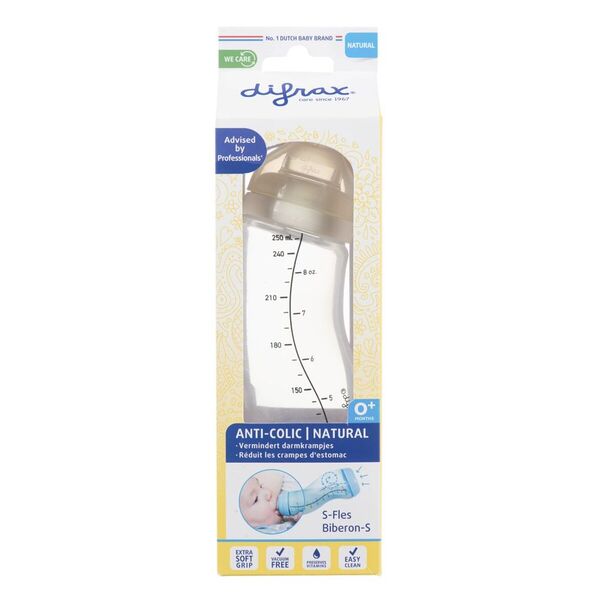 Difrax Natural 0 M S-Bottle white, 250ml