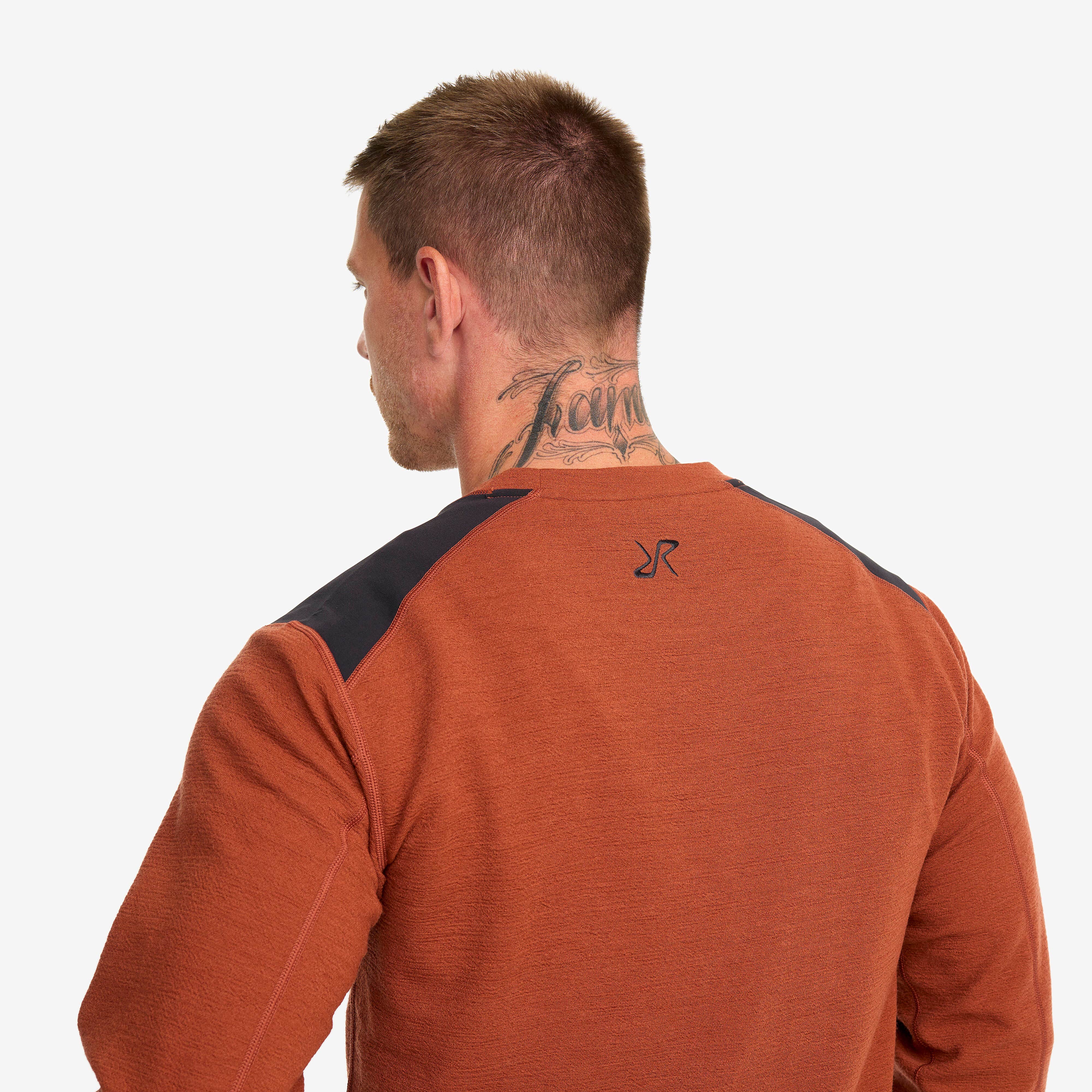 Wool Sweater Homme Rusty Orange