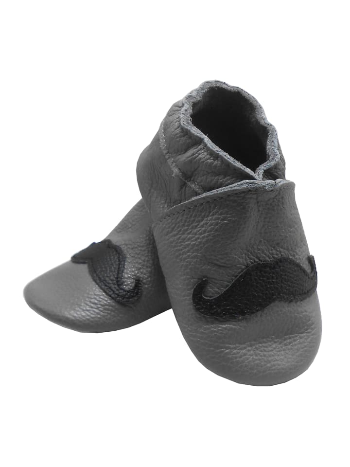 Yalion Leder-Krabbelschuhe 