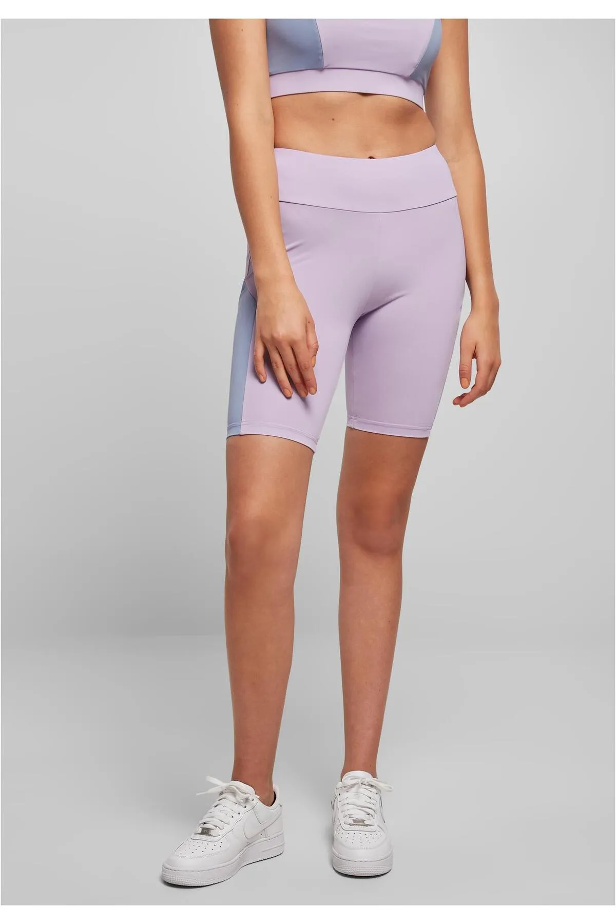 Urban Classics  Kurze Sporthose - Lila - Hoher Bund