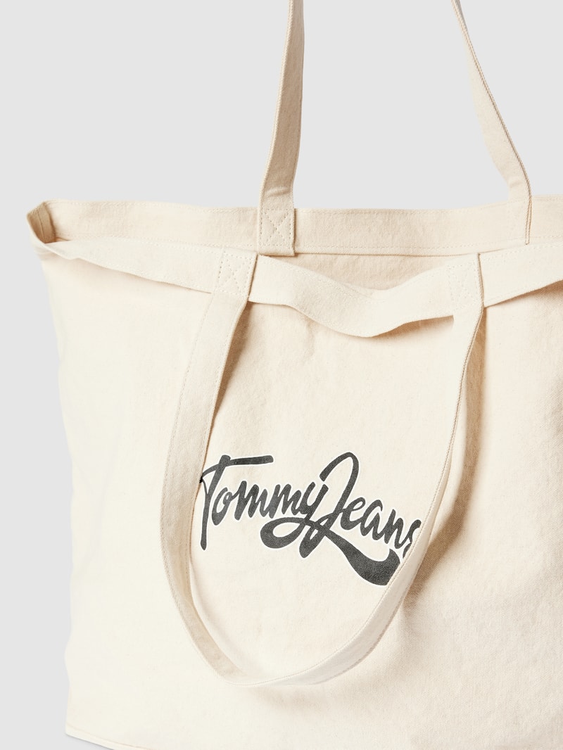 Shopper mit Label-Print in sand
