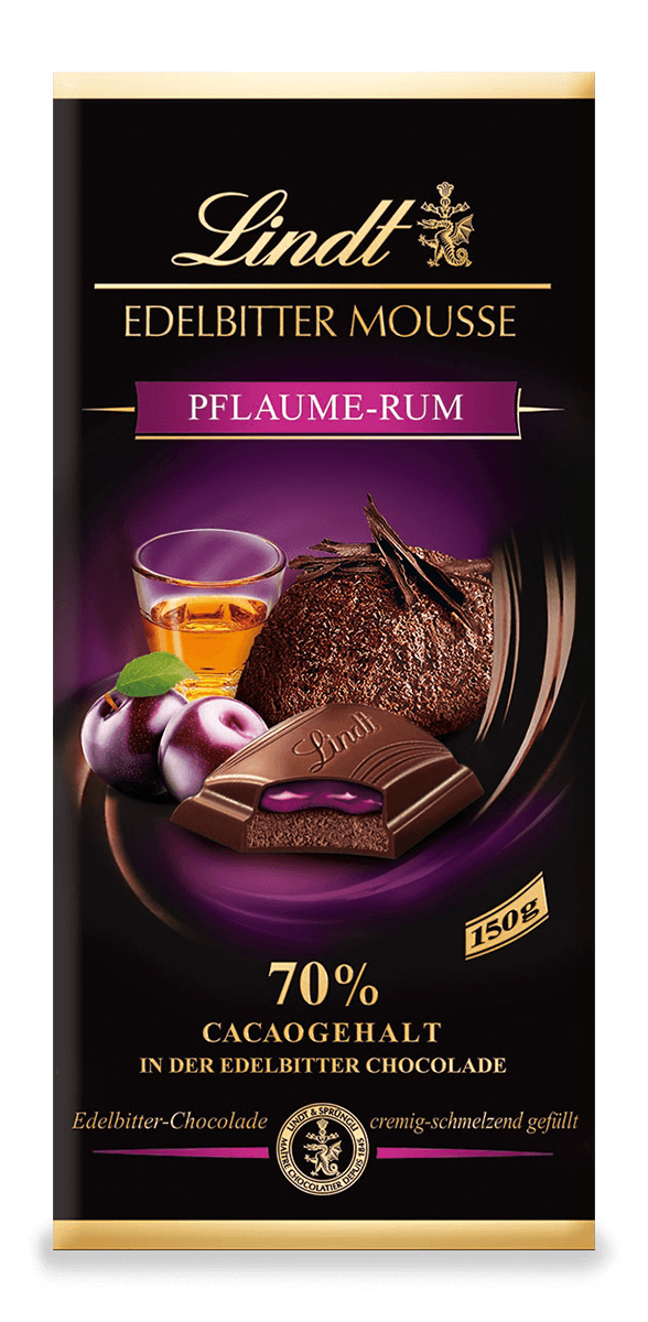 Edelbitter Mousse Pflaume-Rum, 150g
