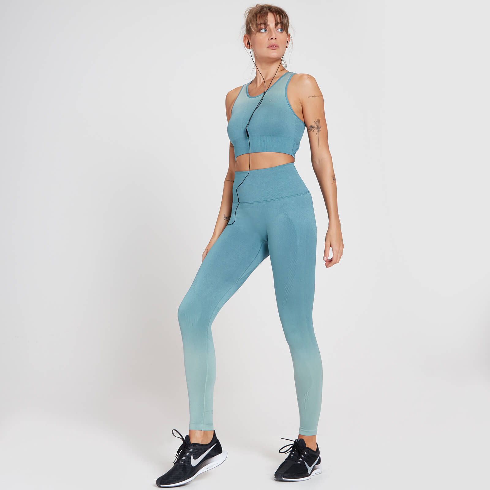 Legging sans coutures MP Velocity Ultra pour femmes – Bleu gris