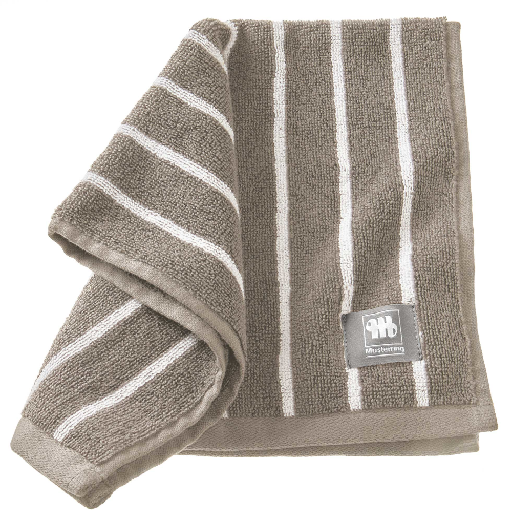 Handtuch MR-Needlestripe grau