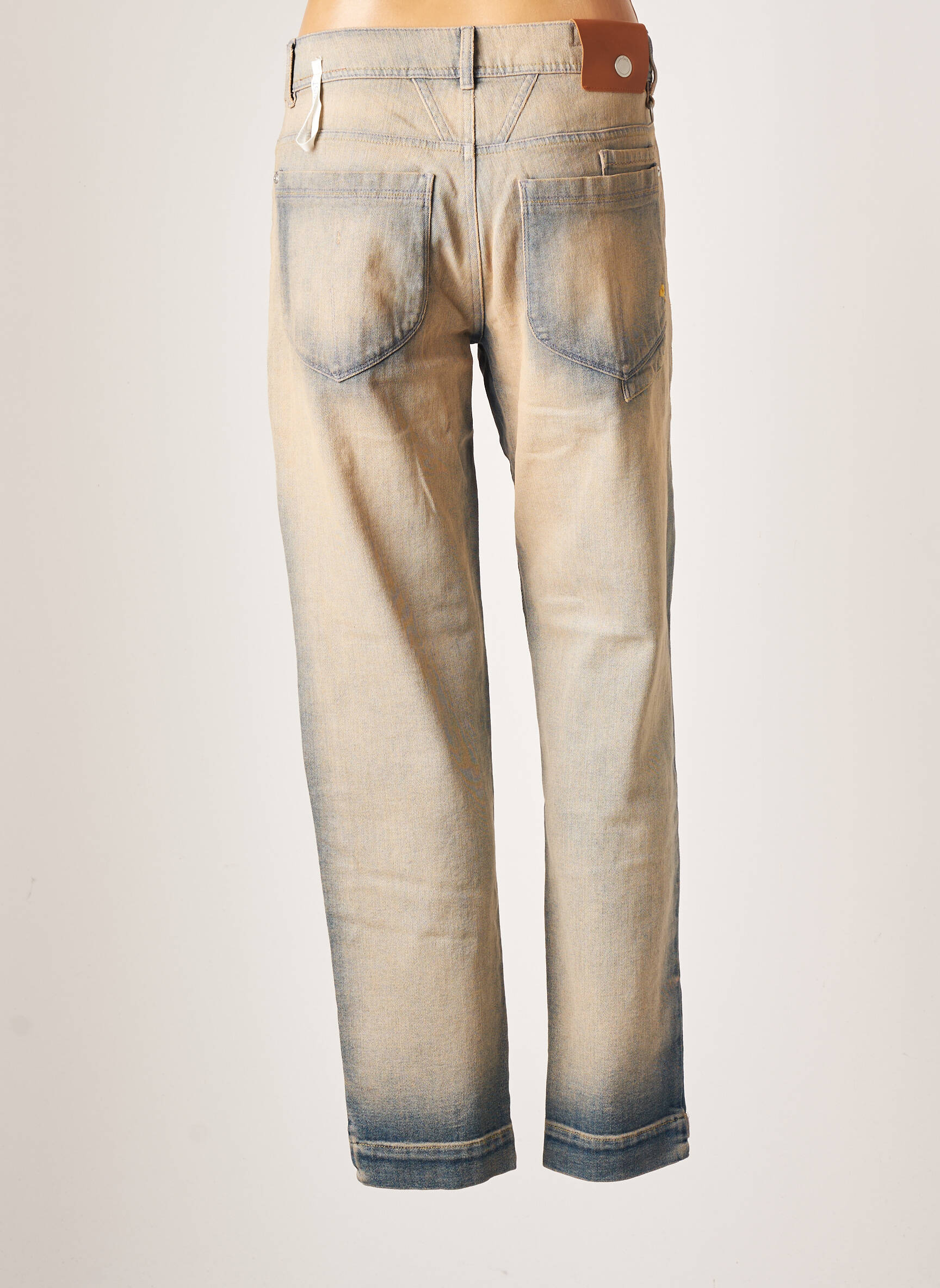 High Jeans Coupe Slim Femme couleur bleu