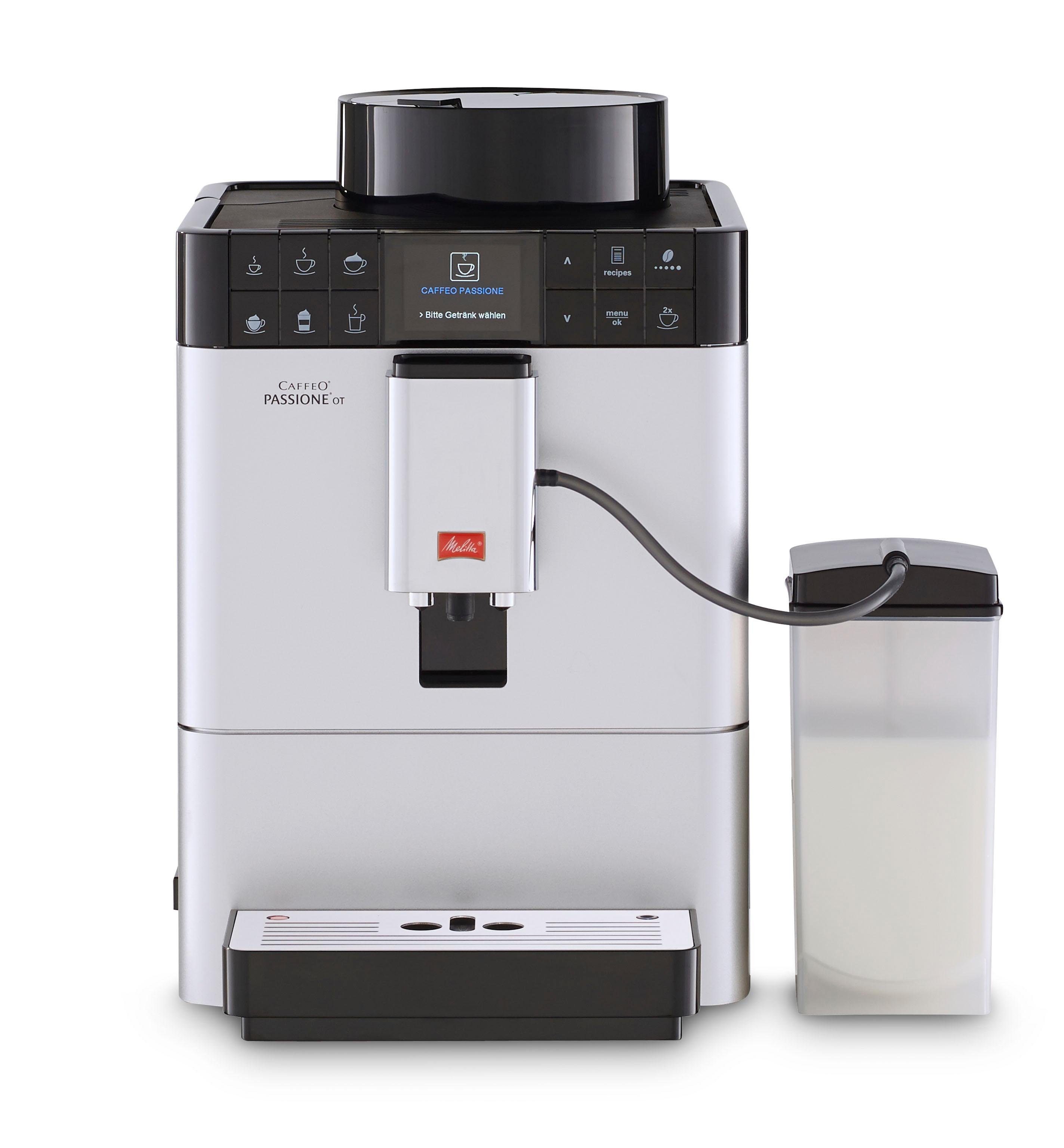 Melitta Kaffeevollautomat Passione® One Touch F53/1-101, silber, One Touch Funktion, tassengenau frisch gemahlene Bohnen