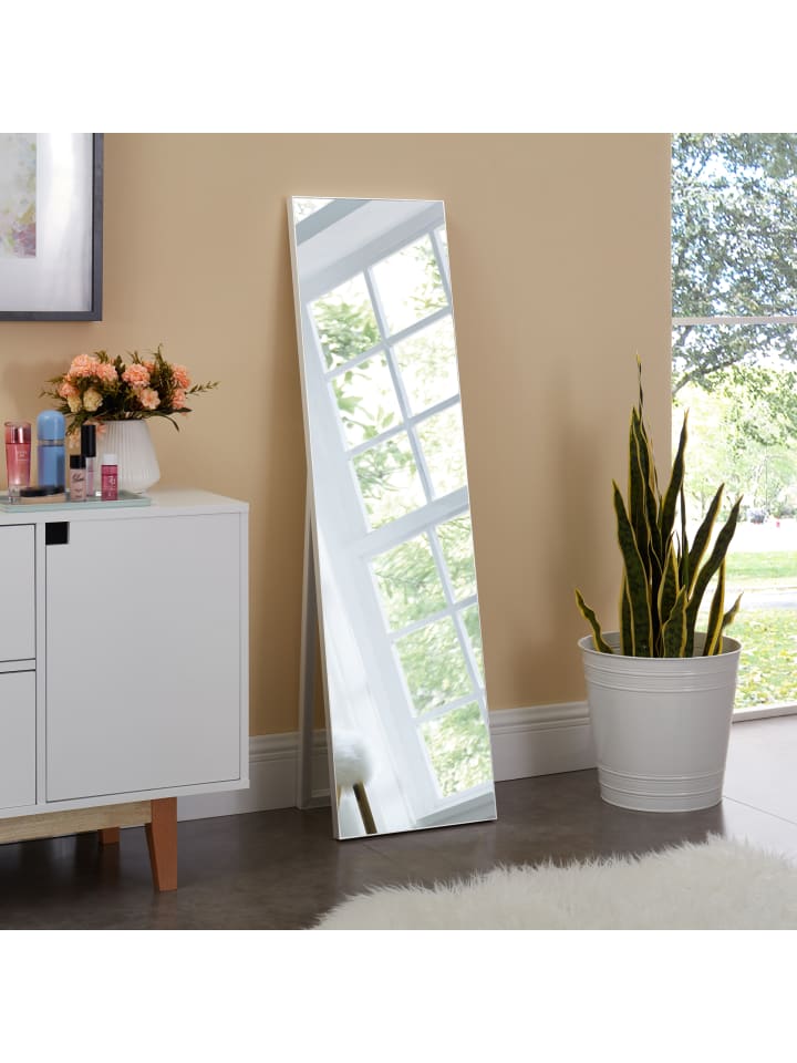 en.casa Standspiegel Barletta in Weiß (H)150.6cm (B)35.6cm (T)2.7cm günstig kaufen onesize