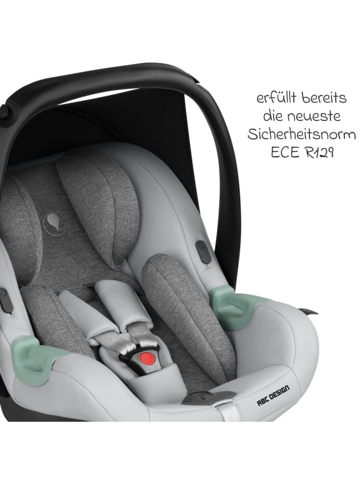 ABC-Design Babyschale Tulip (Autositz Gruppe 0  / i-Size) in grau günstig kaufen onesize
