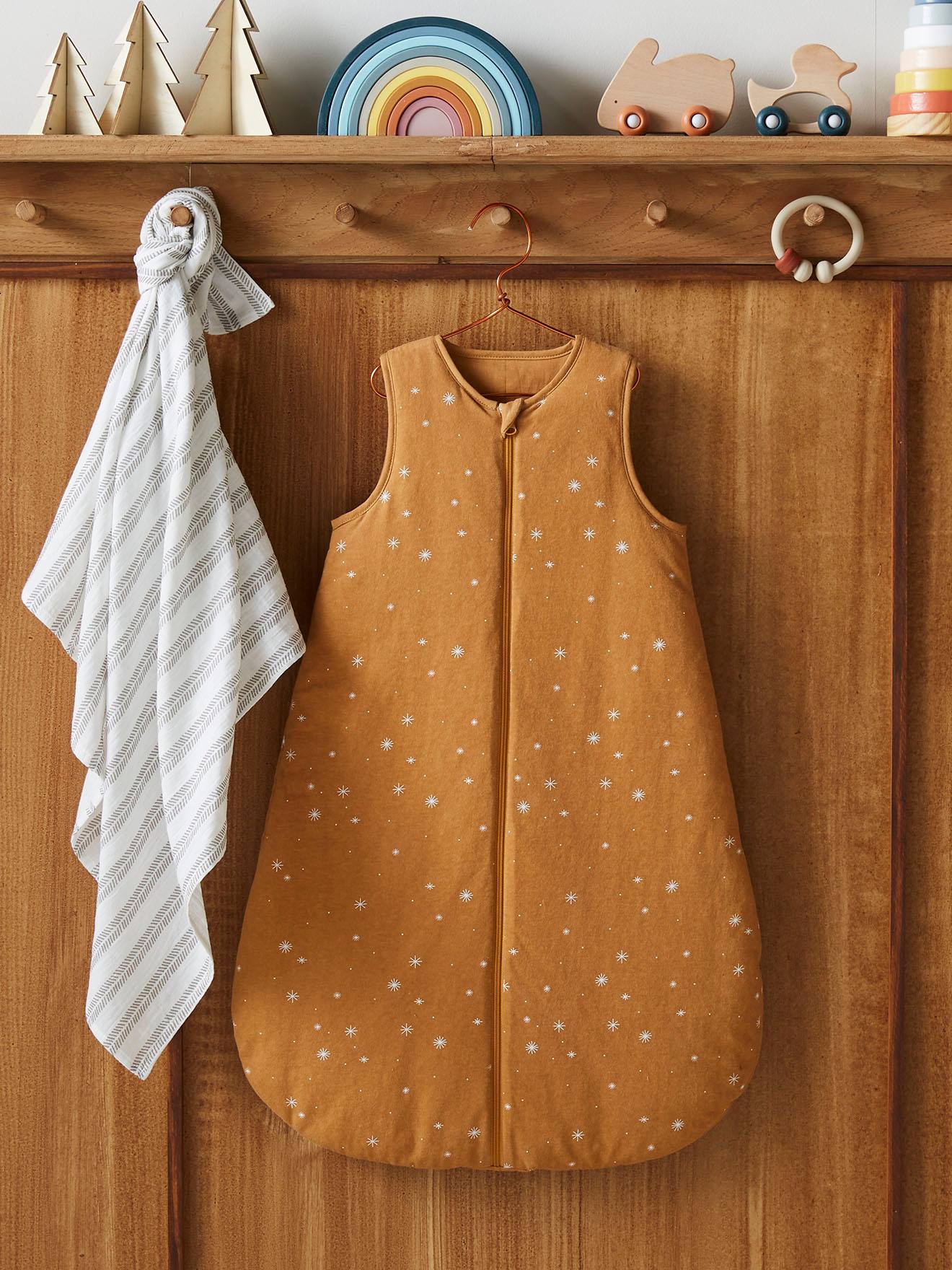 Vertbaudet Bio-Kollektion: Baby Schlafsack DREAMY personalisierbar - karamell
