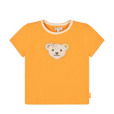 T-Shirt kurzarm, orange für Mädchen