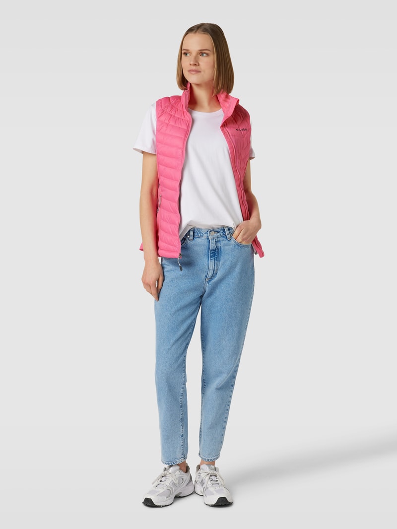 Weste mit Label-Details Modell 'POWDER' in pink