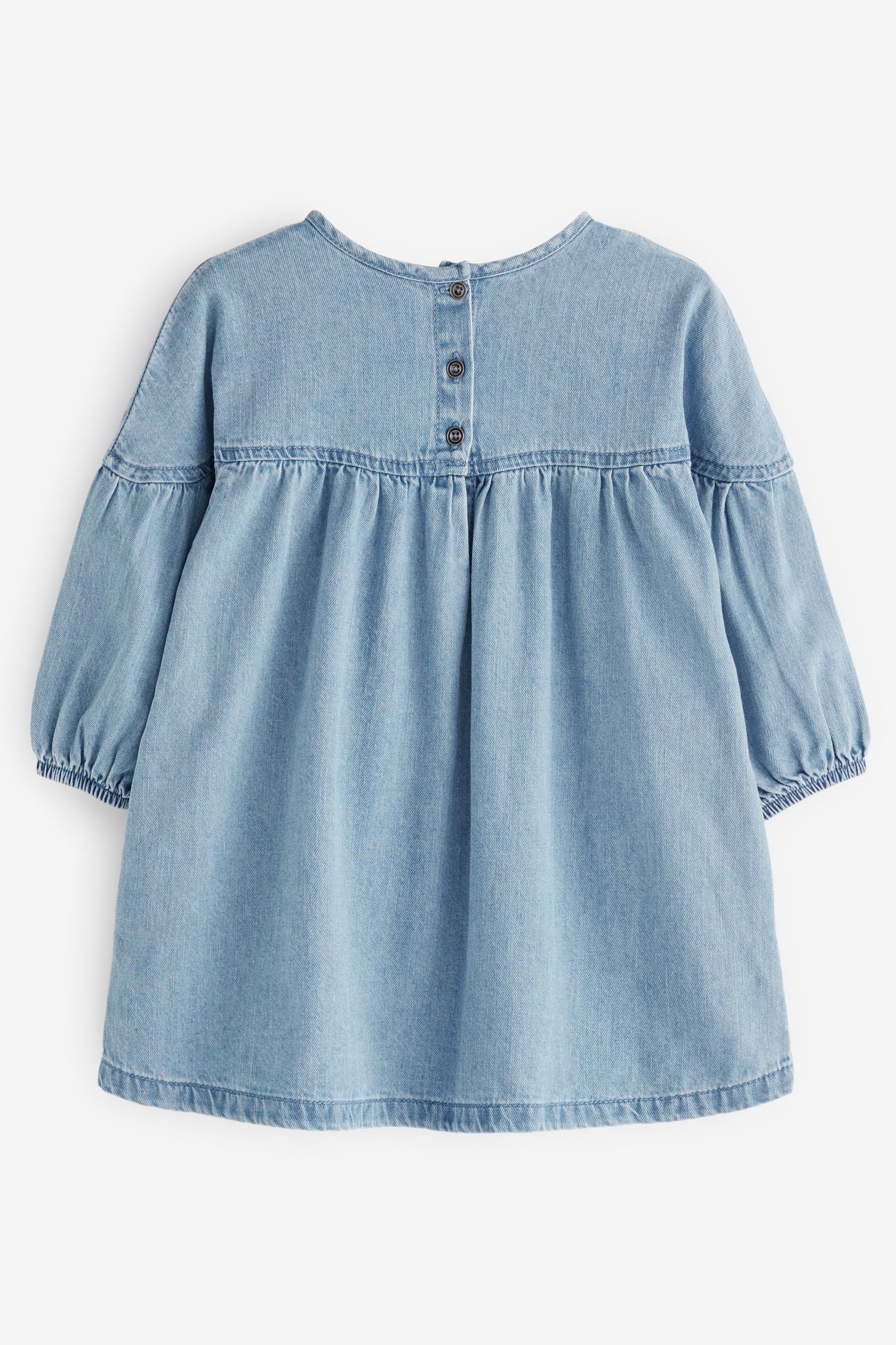 Next Jeanskleid Relaxed Fit Baumwollkleid (1-tlg)