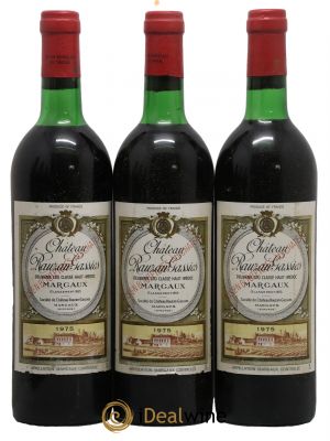 Château Rauzan-Gassies 2ème Grand Cru Classé  1975 - Lot de 3 Bouteilles