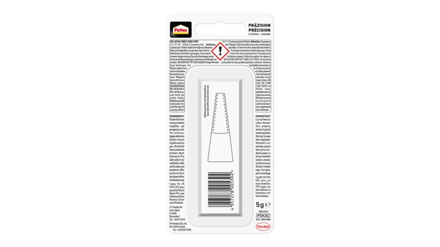 Pattex Sekundenkleber Präzision 5g 5 g
