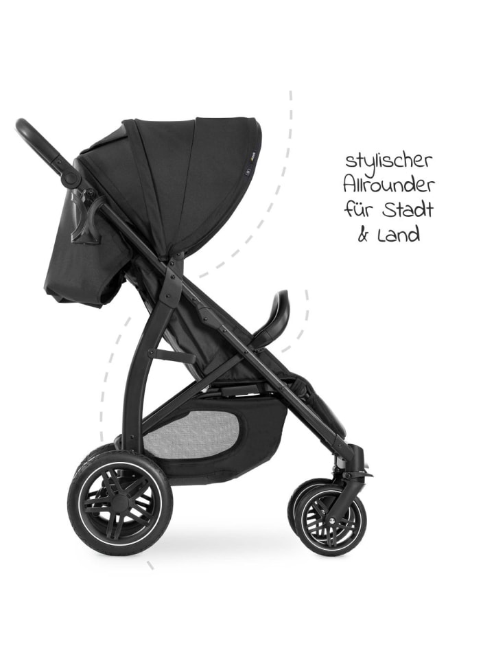 Hauck Buggy Rapid 4D (bis 25 kg) - XL Verdeck & All-Terrain in schwarz günstig kaufen onesize