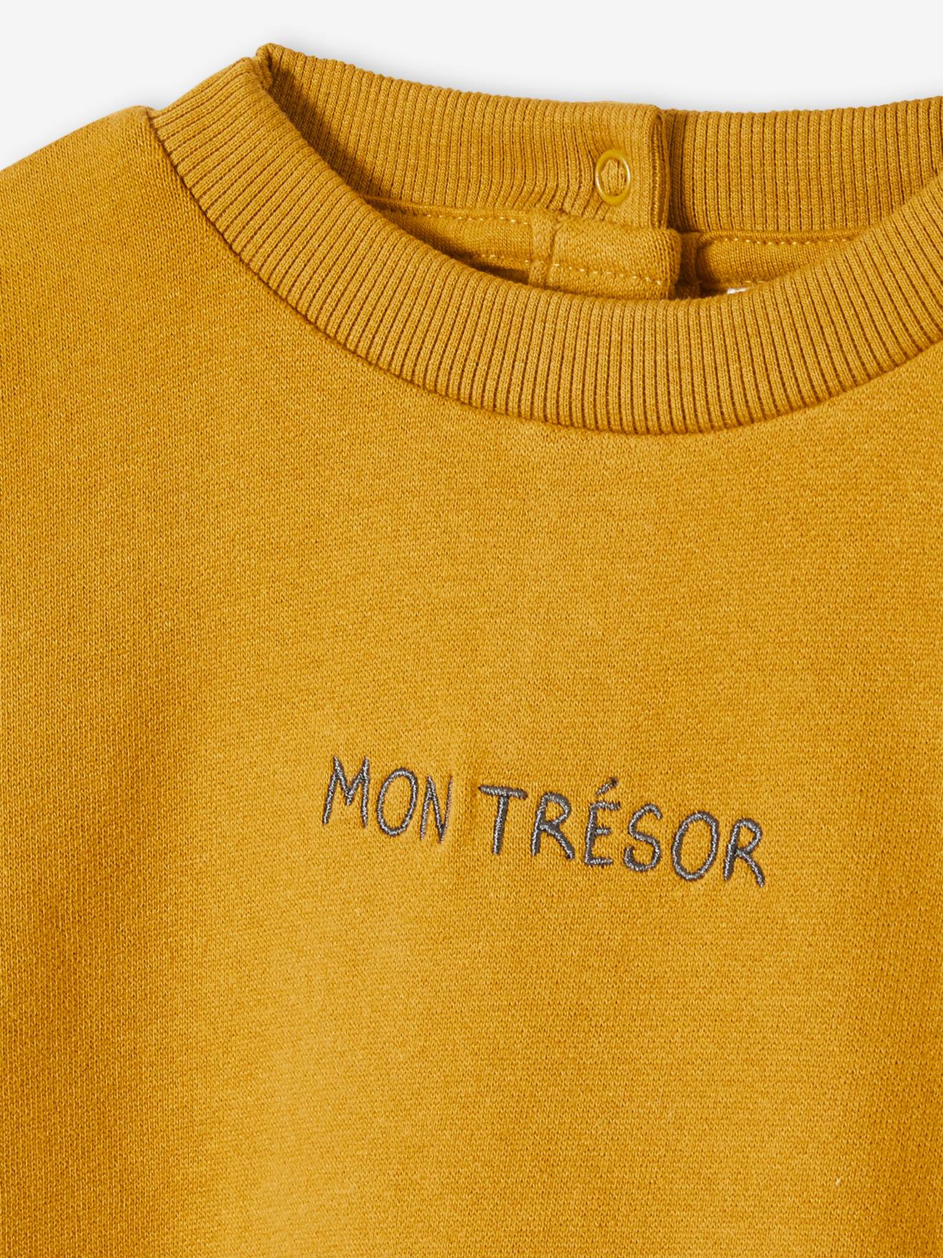 Sweat bébé en molleton personnalisable bronze