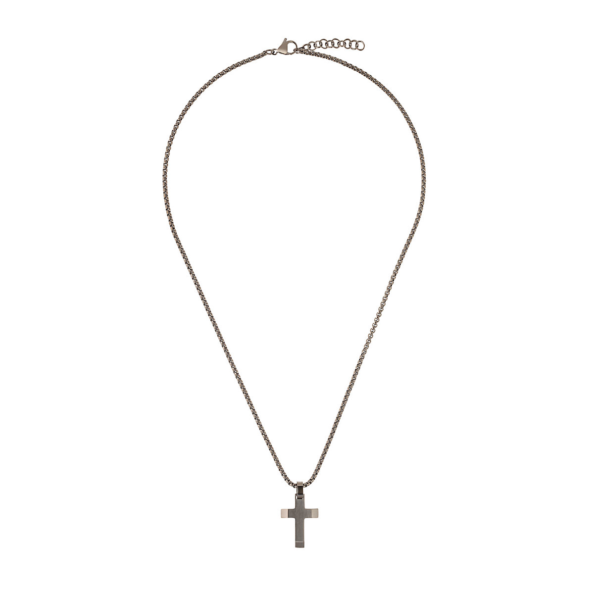 Kette mit Anhänger für Jungs, Edelstahl | Kreuz Halsketten für Jungen
