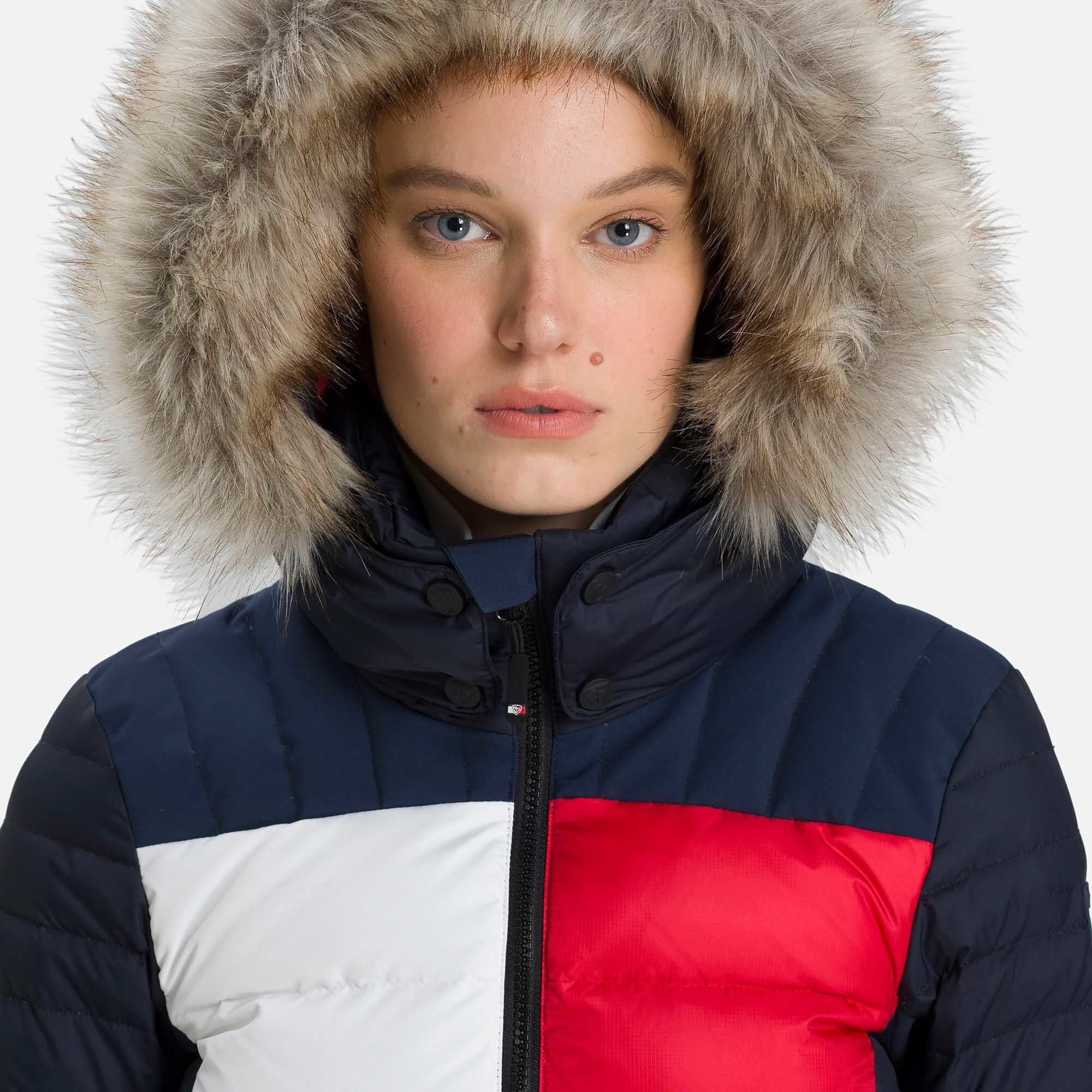Tommy Hilfiger Doudoune Fourrure Synthétique Flag Femme