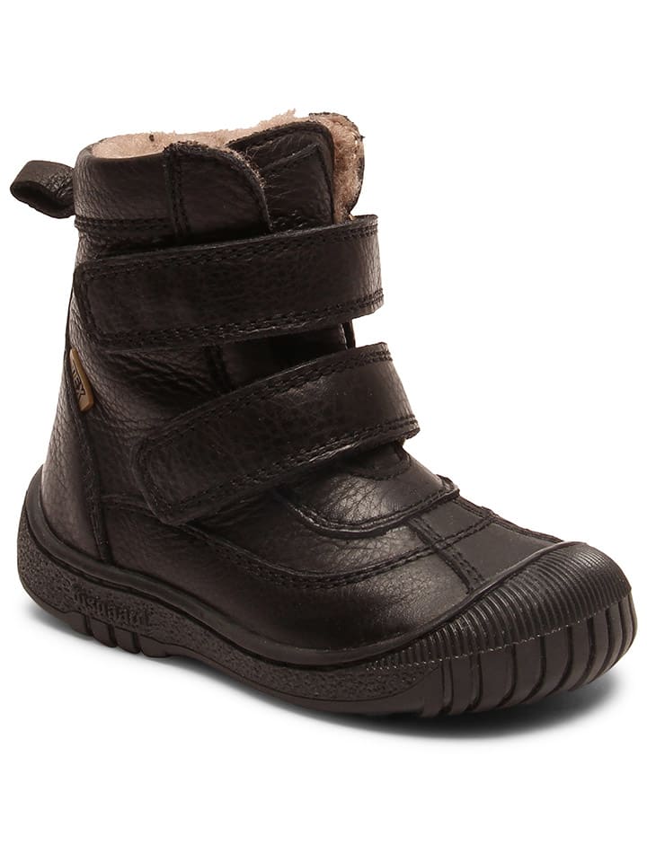 bisgaard Leder-Winterboots in Schwarz günstig kaufen