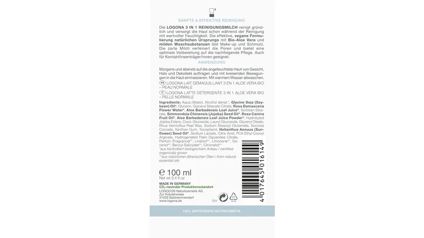 LOGONA 3in1 Reinigung 100 ml
