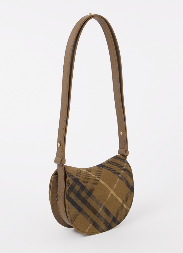 Burberry Mini Rocking Horse -olkalaukku ruutukuosilla ja vasikannahkaisilla yksityiskohdilla
